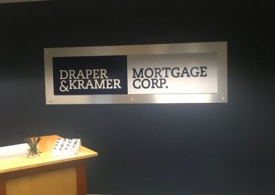 Draper & Kramer Mortgage Corp. indoor sign