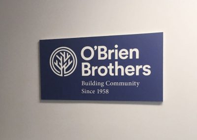 O'Brian Brothers indoor sign