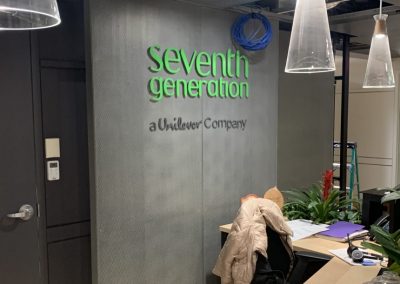 Seventh Generation 3D Logo Reception Signage