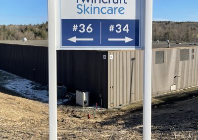 Twincraft Skincare Directional Signage