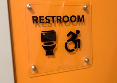 Custom Acrylic ADA Restroom Sign