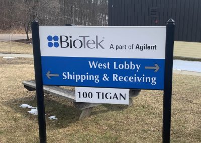 Biotek Outdoor Directional Sign