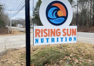 Rising Sun Nutrition Hanging Sign
