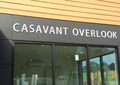 Casavant Overlook Building Sign